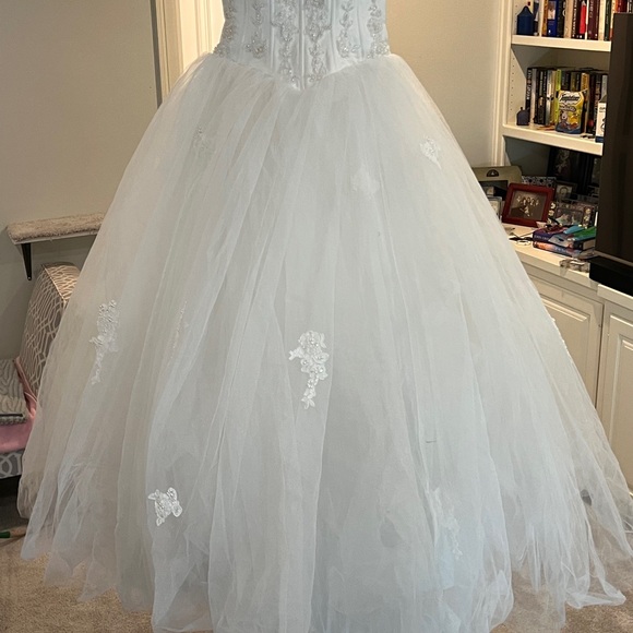 Oleg Cassini gown tulle corset wedding dress NWT - Picture 4 of 10